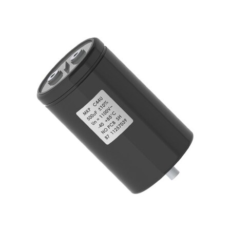 Kemet Film Capacitor, Polypropylene, 900V, 10% +Tol, 10% -Tol, 350Uf, Stud Mount C44UOGT6350A8SK